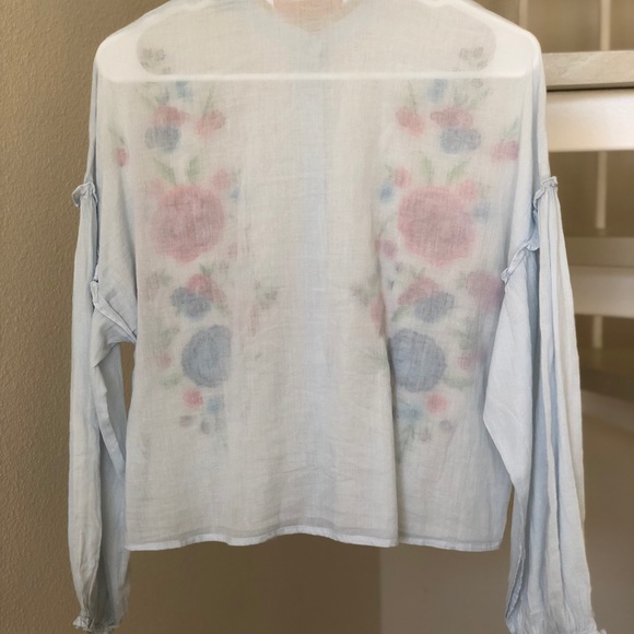 Zara embroidered top - Picture 2 of 4